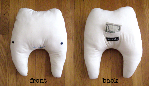 The pocket in the back...where to teeth/money exchange happens!